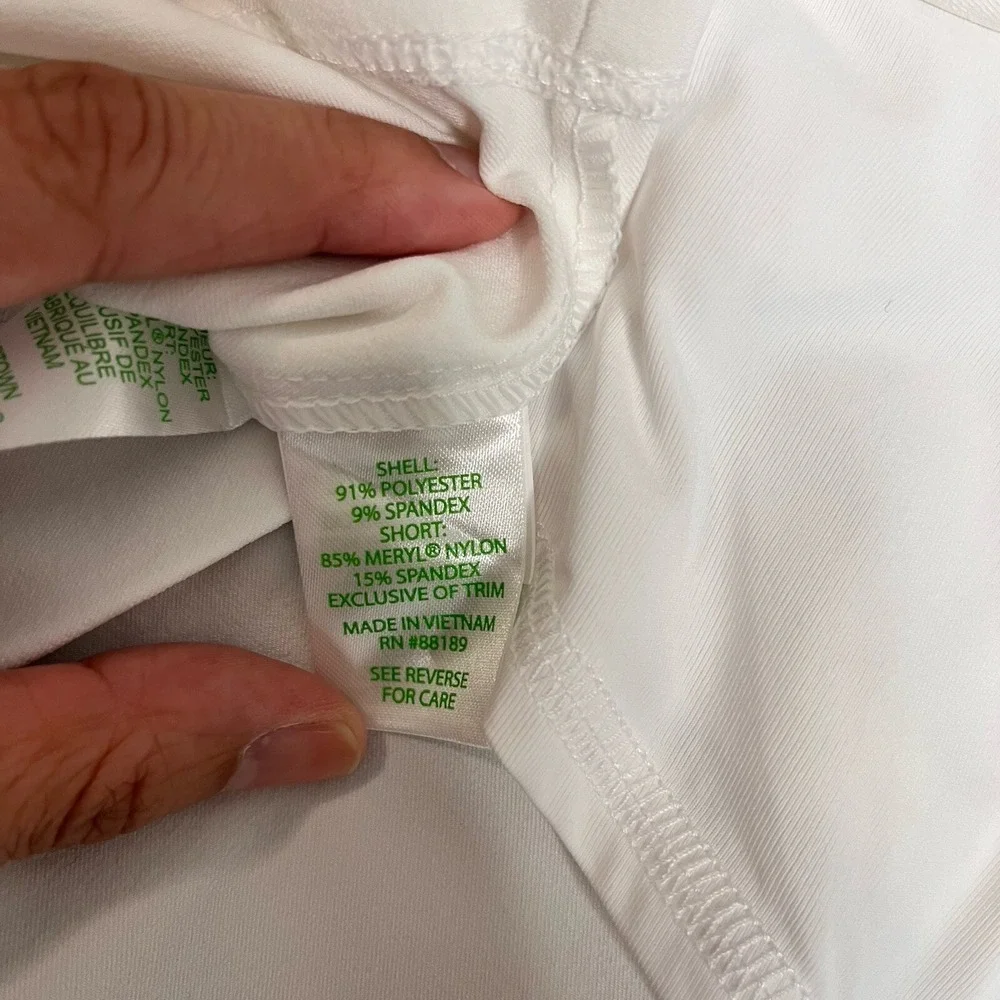 Lilly‎ Pulitzer 16 Fairway Performance 12 Resort White Fraser Skort UPS 50+ Golf
